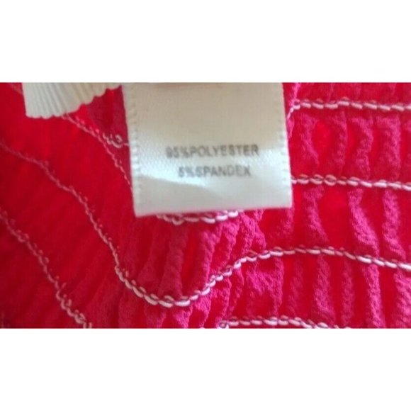 Monteau Top Womens Large Sleeveless Boning Decorative Buttons Peplum - Picture 9 of 10